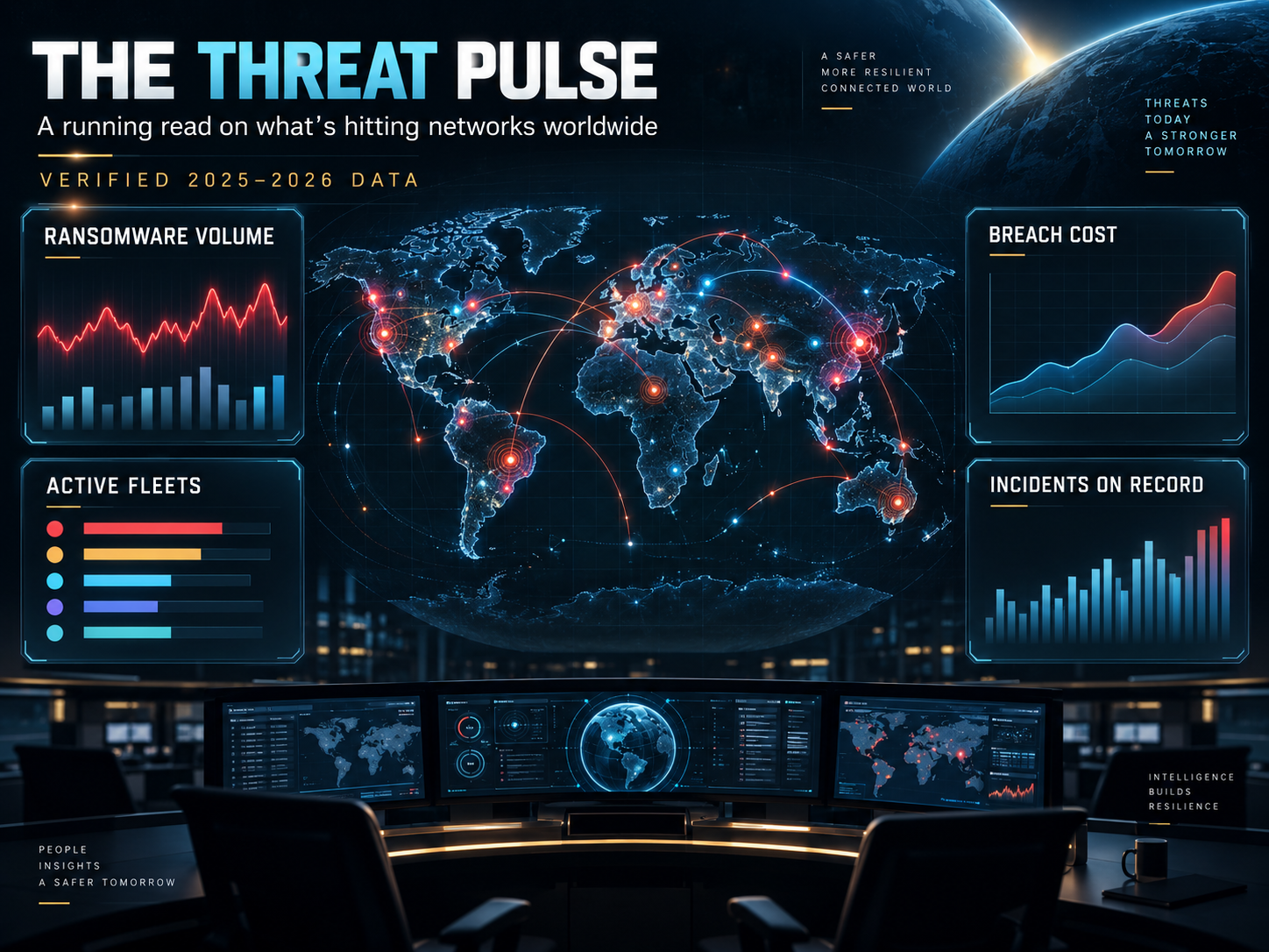 Threat Pulse dashboard illustration